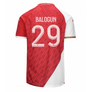 AS Monaco Folarin Balogun #29 Replika Hjemmebanetrøje 2023-24 Kortærmet